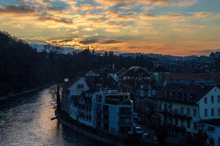 Mood city sunset