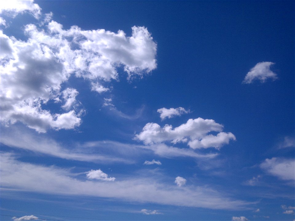 Sky Blue White Clouds
