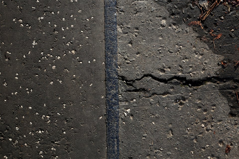 Road Asphalt Damaged