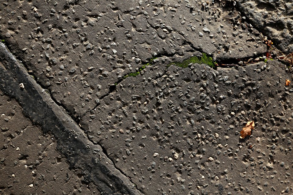 Road Asphalt Damaged