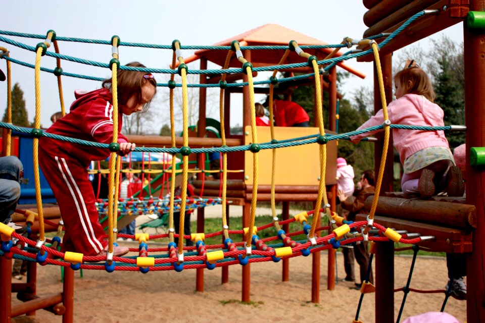 Game device children's playground climb