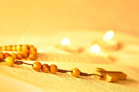 Bible light rosary photo