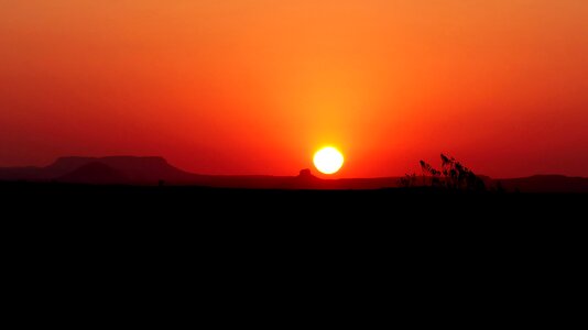 Twilight sky landscape