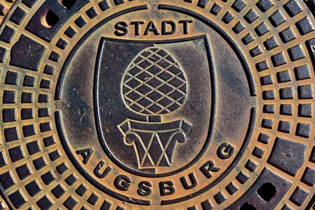 Symbol metal close up