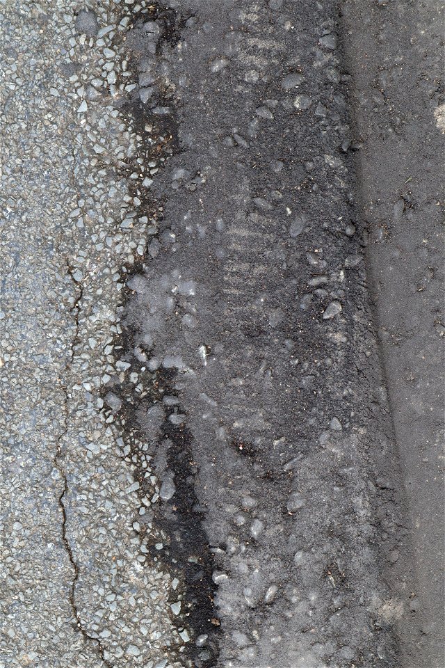 Road Asphalt Damaged photo