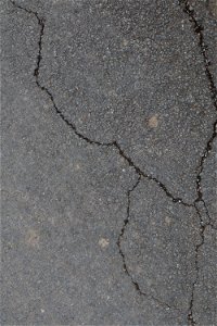 Road Asphalt Damaged