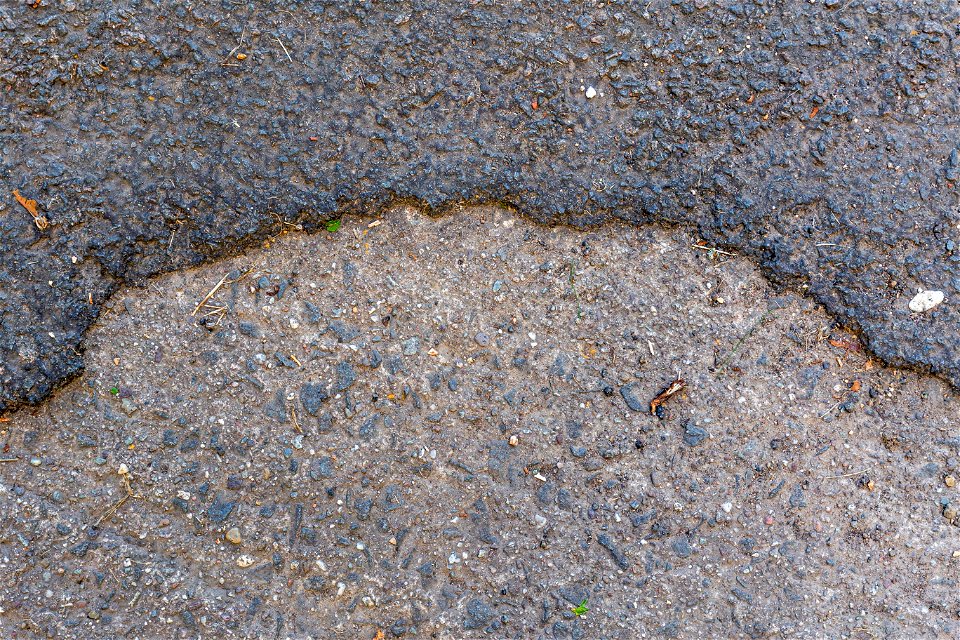 Road Asphalt Damaged photo