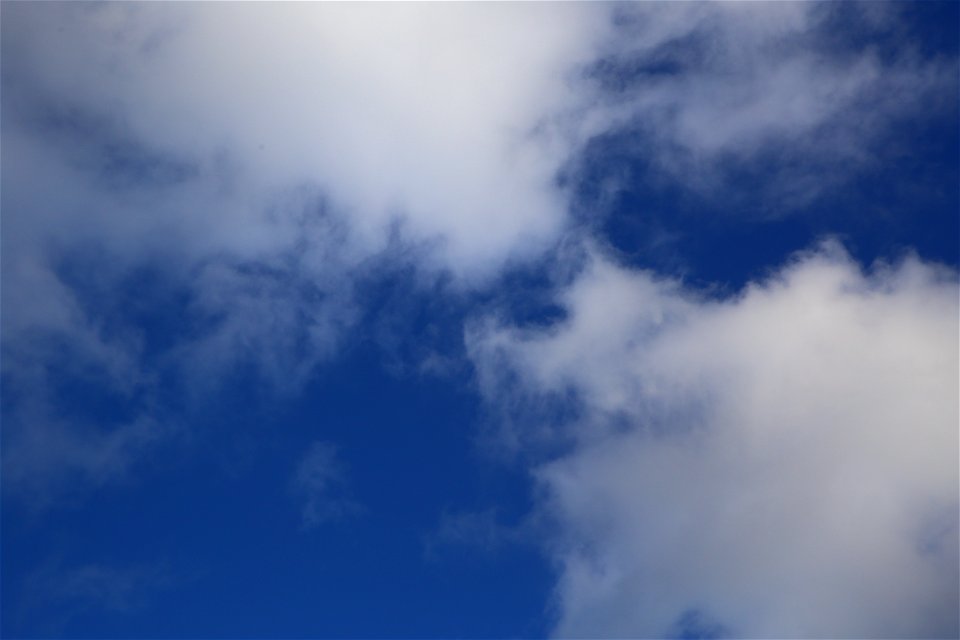 Sky Blue White Clouds photo