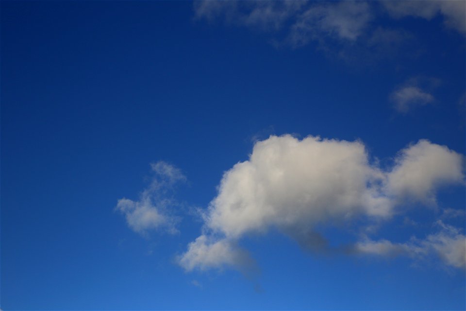 Sky Blue White Clouds photo