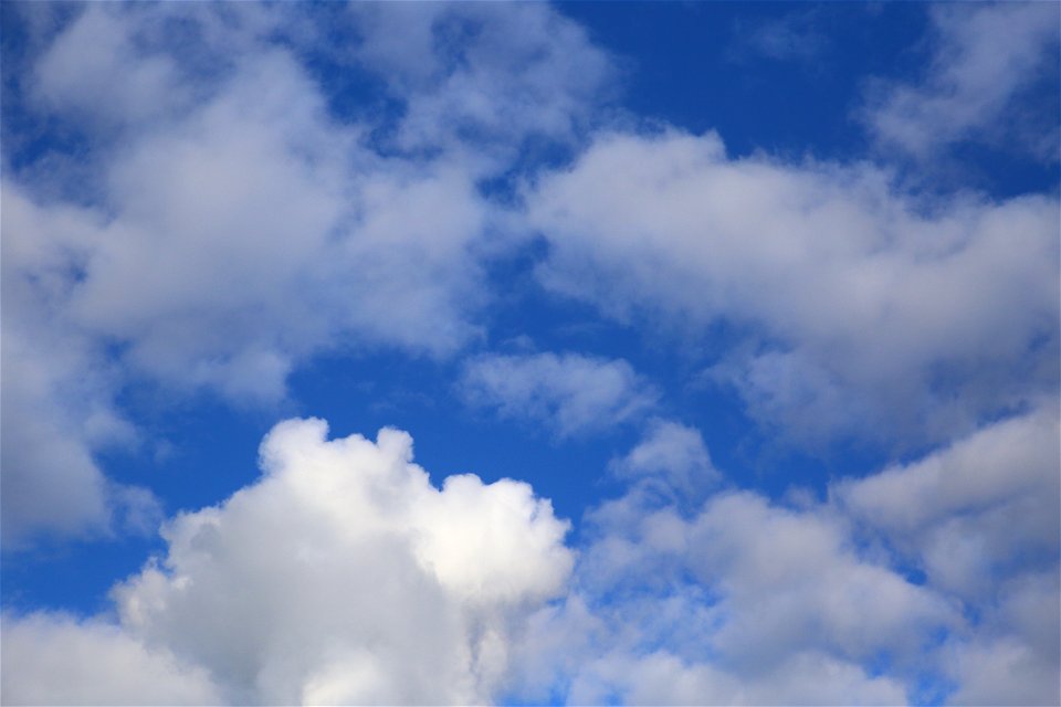 Sky Blue White Clouds photo