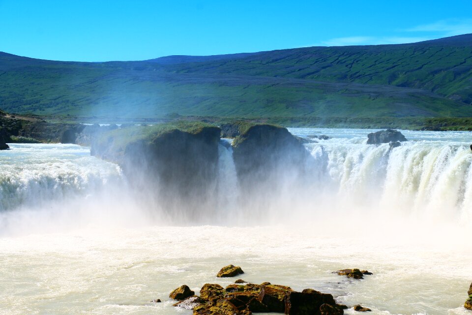 Landscape godafoss dramatic
