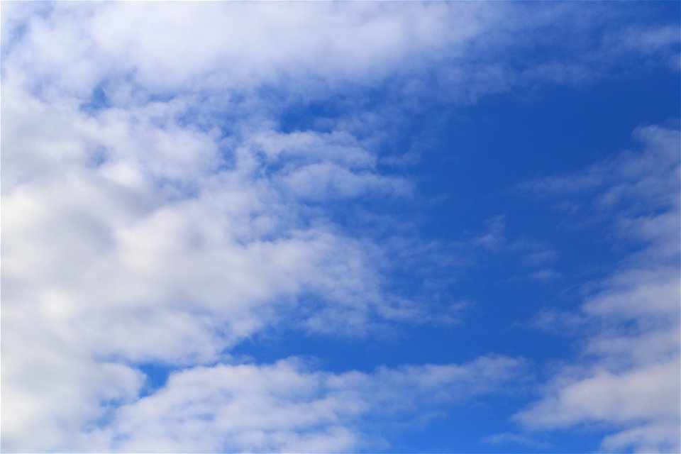 Sky Blue White Clouds photo