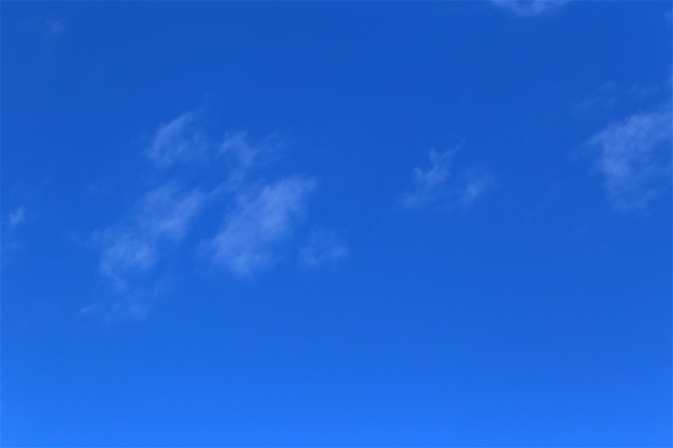 Sky Blue White Clouds photo