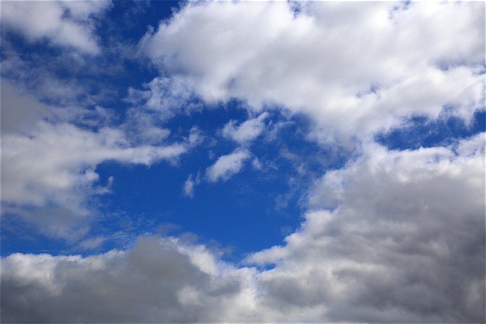 Sky Blue Dramatic Clouds photo