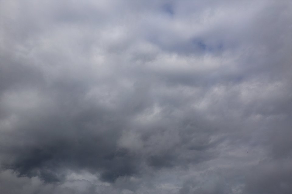 Sky Blue Dramatic Clouds photo