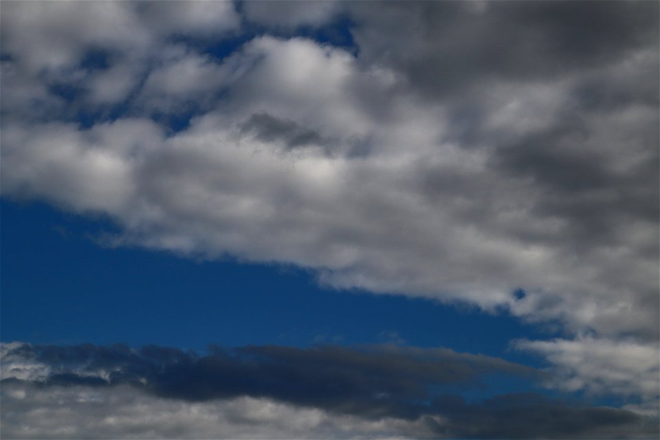 Sky Blue Dramatic Clouds photo