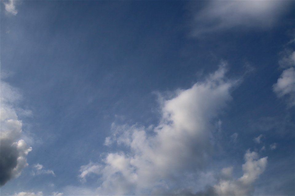 Sky Blue Dramatic Clouds photo