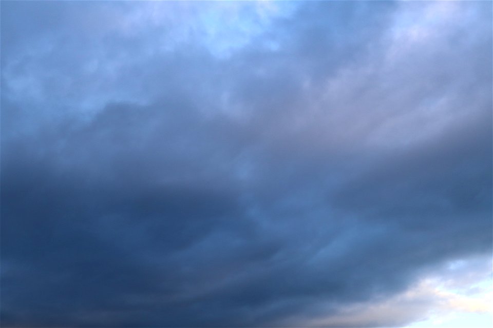 Sky Blue Dramatic Clouds photo