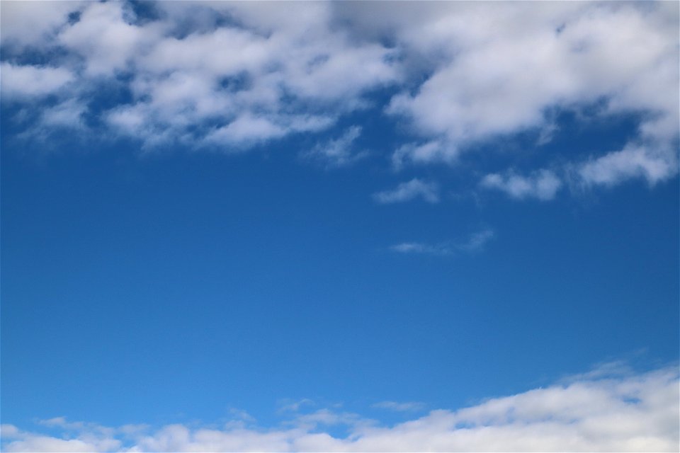 Sky Blue White Clouds photo