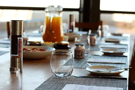 Table meal restaurant
