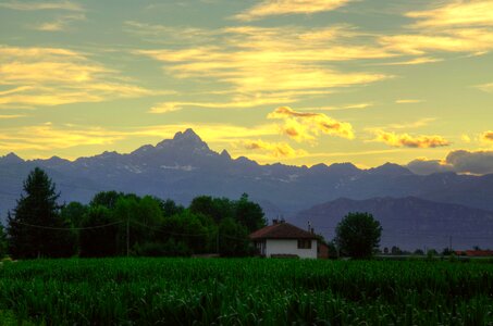 Evening outdoors nature