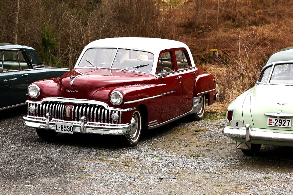 Chrome old american cars