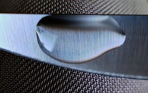 Iron knife close up