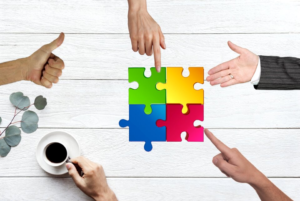 Teamwork collaboration cooperation
