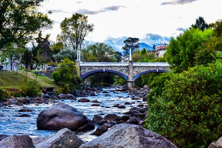 Bridge of the stairs cuenca ecuador city photo