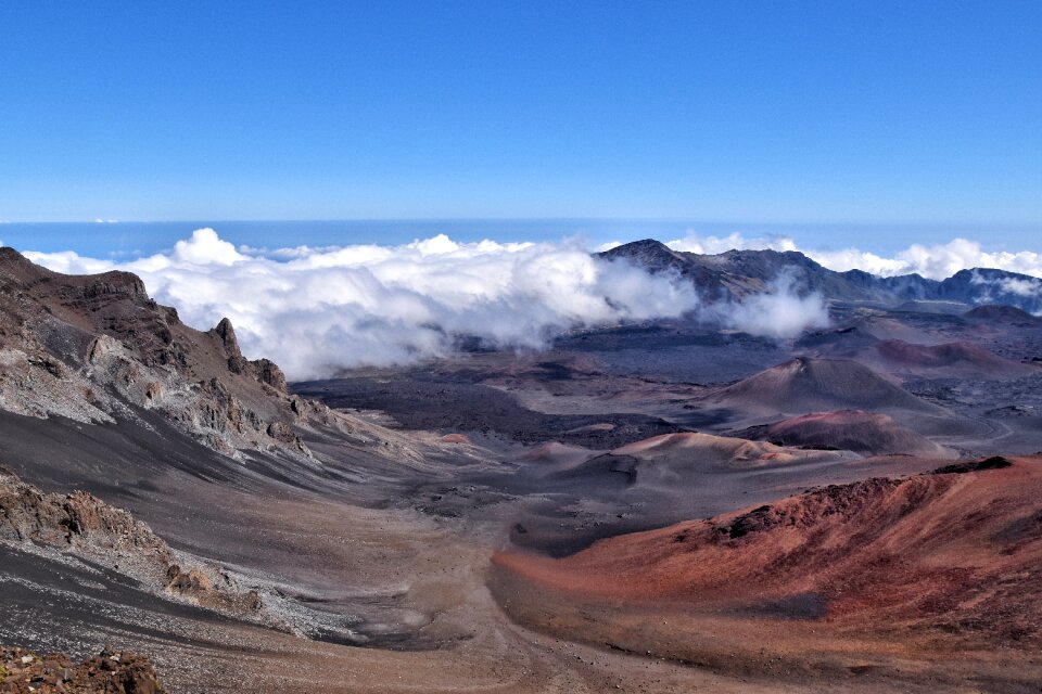 Haleakala national park maui blue park