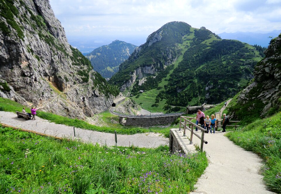 Landscape alpine panorama photo