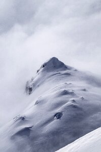 Winter alpine nature