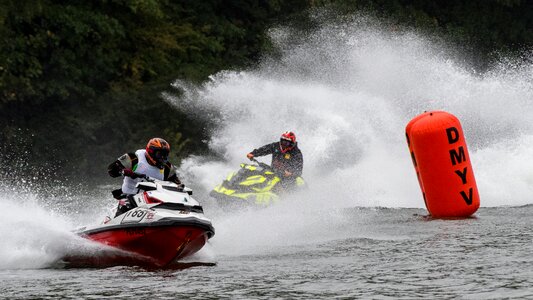 Water sports racing jetski race photo