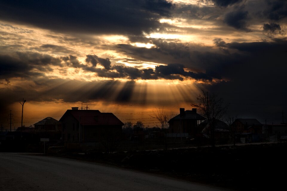 Horizon sky evening