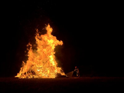 Burns flames heat photo