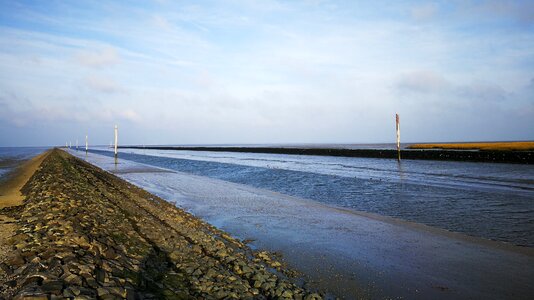 Wadden sea ebb sand