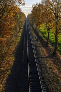 Railway transport one-way traffic photo