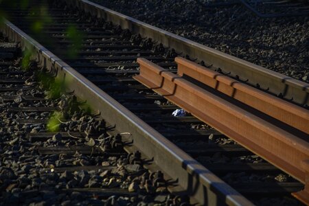 Transport railroad tracks steel photo