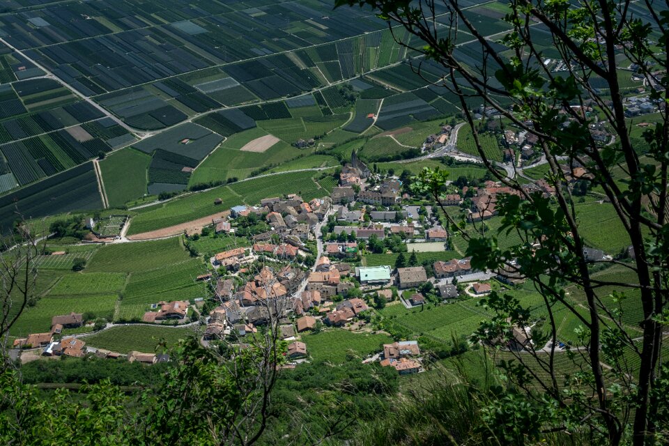 Nature landscape top view