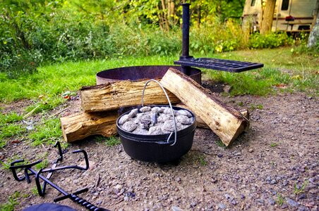 Dutch oven camping photo