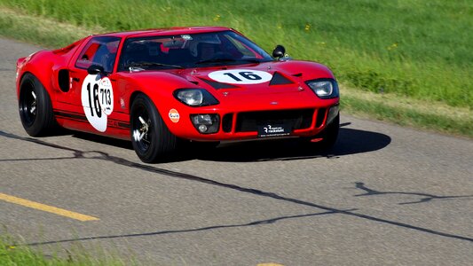 Ford gt 40 road racing car photo