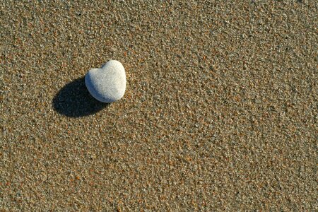 Sand beach stone photo