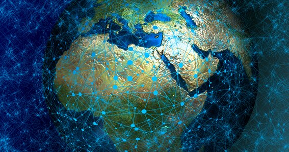 Globe europe africa