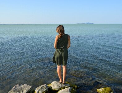 Woman young woman landscape