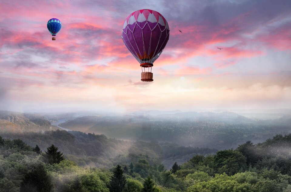 Balloon nature clouds