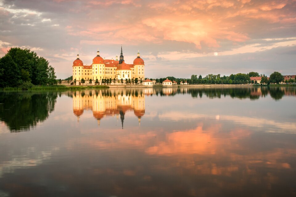 Evening sunset saxony