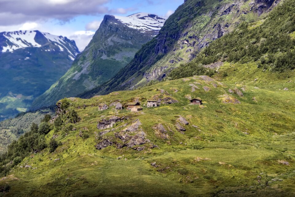 Fjord panorama nature photo