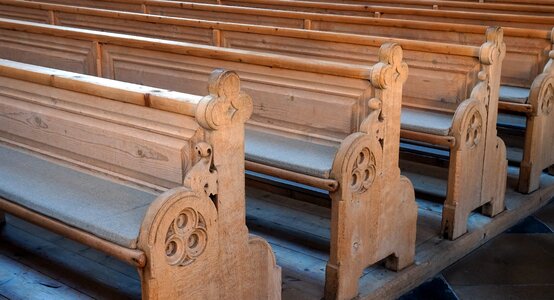 Church pews chapel christianity