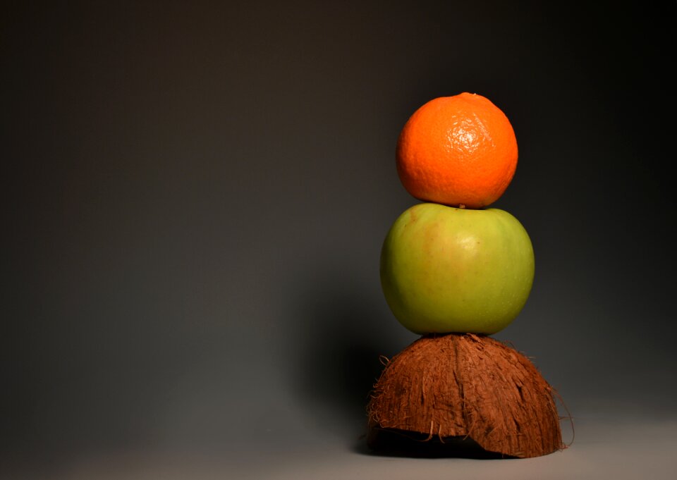 Green fruit coconut