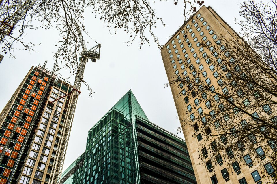 Modern city urban